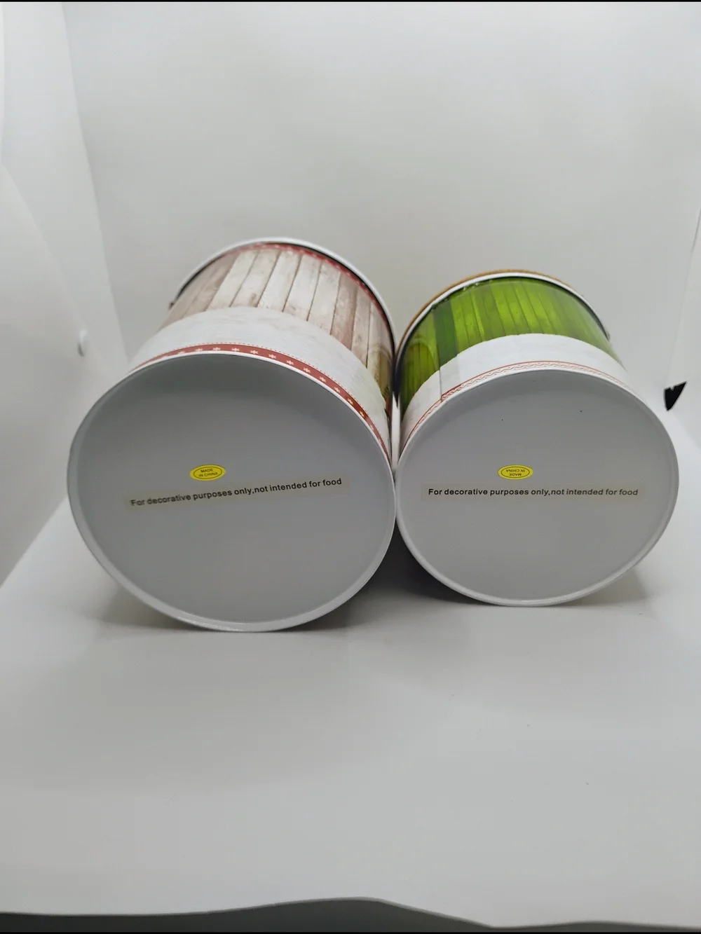 Holiday Decorative Storage Canister Set - Red & Green